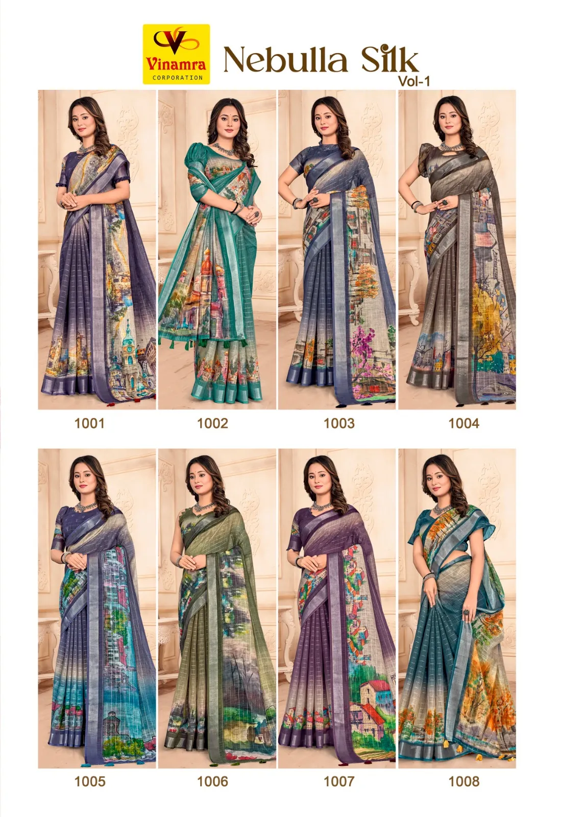 Buy Lilen Material Saree in Surat - Reseller Bazzar